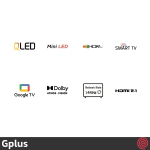 تصویر از مشخصات تلویزیون 75 اینچ QLED هوشمند جی پلاس مدل GTV-75SQM637SP برای گیمینگ