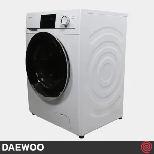 تصویر از نمای مایل به چپ ماشین لباسشویی 8 کیلوگرم دوو مدل LM-840W با موتور دایرکت درایو