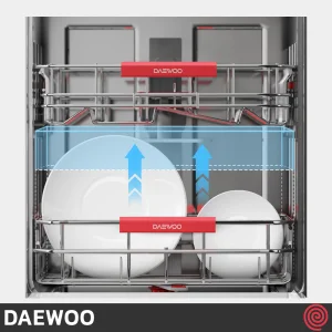 تصویر از نمای داخل ماشین ظرفشویی 14 نفره دوو مدل DW-160S