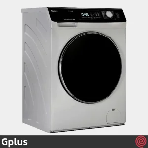 تصویر از نمای مایل به راست ماشین لباسشویی 8 کیلوگرم جی پلاس مدلGWM-M854T