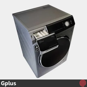نمای بالا از ماشین لباسشویی جی پلاس 10.5 کیلویی با نمایشگر LED و دکمه‌های کنترلی