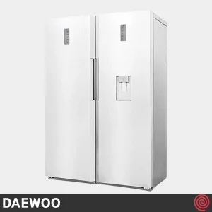 یخچال و فریزر دوقلو 40 فوت دوو مدل Daewoo SRI/SFI-20MW | سفید متالیک