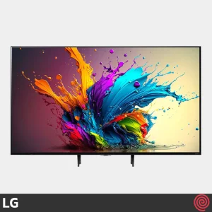 تلویزیون ال جی LG 65QNED90 2024 در حالت پایه های نزدیک به هم (Narrow Position)
