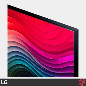 حاشیه ها و قاب باریک اطراف صفحه نمایش تلویزیون LG 55NANO82 محصول 2024