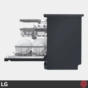 نمای بغل و طراحی ماشین ظرفشویی DFB325HM رنگ مشکی