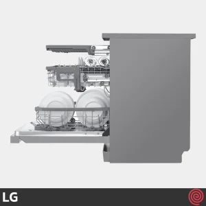 نمای بغل ماشین ظرفشویی ال جی DFC325HS یا DF425HSS رنگ نقره ای