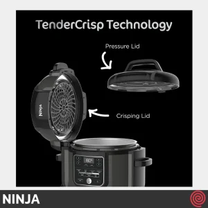 مولتی کوکر 7 کاره نینجا مدل NINJA Foodi OP300 | گنجایش 6 لیتری و 4 حالته