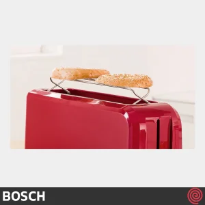توستر نان تک اسلایس بوش مدل Bosch TAT3A004 | رنگ قرمز و اسلات بلند