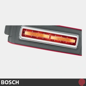 توستر نان تک اسلات بوش مدل Bosch TAT6A004 | رنگ قرمز و اسلات بلند