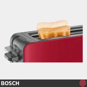 توستر نان تک اسلات بوش مدل Bosch TAT6A004 | رنگ قرمز و اسلات بلند