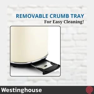 توستر نان 2 اسلایس وستینگ‌ هاوس مدل Westinghouse WKTT857WH | اسلات کوچک
