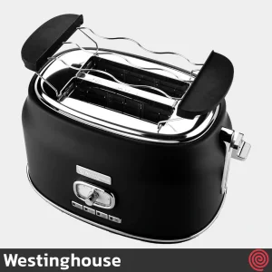توستر نان 2 اسلایس وستینگهاوس مدل Westinghouse WKTTB857BK | اسلات کوچک