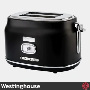توستر نان 2 اسلایس وستینگهاوس مدل Westinghouse WKTTB857BK | اسلات کوچک