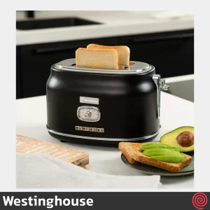 توستر نان 2 اسلایس وستینگ‌ هاوس مدل Westinghouse WKTTB857BK | اسلات کوچک
