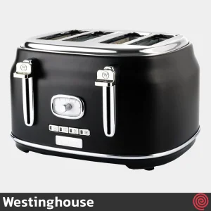 توستر نان 4 اسلایس وستینگهاوس مدل Westinghouse WKTTB809BK | اسلات کوچک