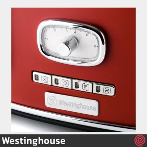 توستر نان 4 اسلایس وستینگ‌ هاوس مدل Westinghouse ‎WKTTB809RD | اسلات کوچک