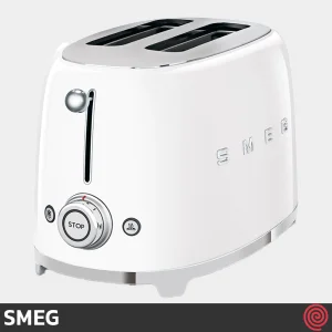 توستر نان 2 اسلایس اسمگ مدل SMEG TSF01WH | اسلات کوچک