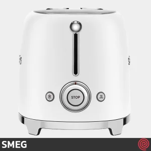توستر نان 2 اسلایس اسمگ مدل SMEG TSF01WHMEU | اسلات کوچک