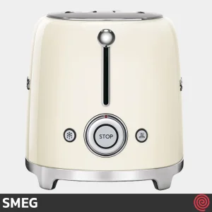 توستر نان 2 اسلایس اسمگ مدل SMEG TSF01CREU | اسلات کوچک رنگ کرم