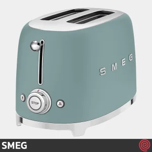 توستر نان 2 اسلایس اسمگ مدل SMEG TSF01EGM | اسلات کوچک