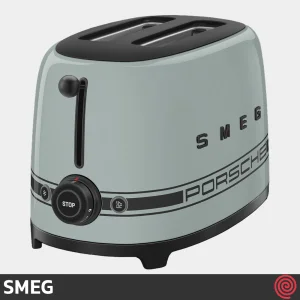 توستر نان 2 اسلایس اسمگ مدل SMEG TSF01PSG | اسلات کوچک