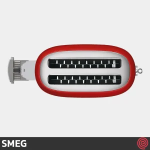 توستر نان 2 اسلات اسمگ مدل SMEG TSF02RDEU | اسلات بزرگ