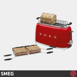 توستر نان 2 اسلات اسمگ مدل SMEG TSF02RDEU | اسلات بزرگ