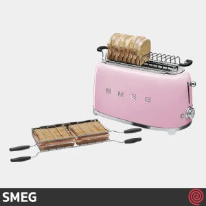 توستر نان 2 اسلات اسمگ مدل SMEG TSF02PKEU | اسلات بزرگ