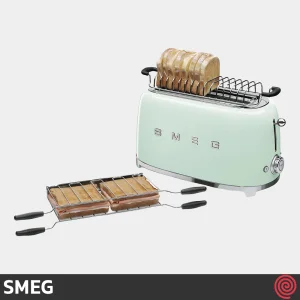 توستر نان 2 اسلات اسمگ مدل SMEG TSF02PGEU | اسلات بزرگ