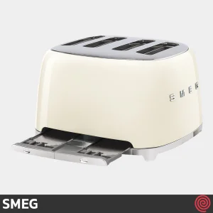 توستر نان 4 اسلایس اسمگ مدل SMEG TSF03CREU | اسلات کوچک