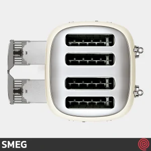 توستر نان 4 اسلایس اسمگ مدل SMEG TSF03CREU | اسلات کوچک