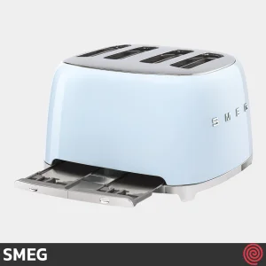 توستر نان 4 اسلایس اسمگ مدل SMEG TSF03PBEU | اسلات کوچک