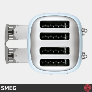 توستر نان 4 اسلایس اسمگ مدل SMEG TSF03PBEU | اسلات کوچک