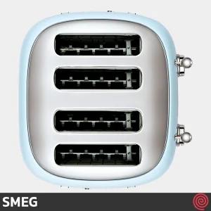 توستر نان 4 اسلایس اسمگ مدل SMEG TSF03PBEU | اسلات کوچک