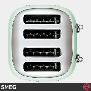 توستر نان 4 اسلایس اسمگ مدل SMEG TSF03PGEU | اسلات کوچک