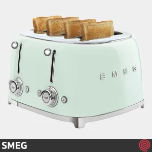 توستر نان 4 اسلایس اسمگ مدل SMEG TSF03PGEU | اسلات کوچک