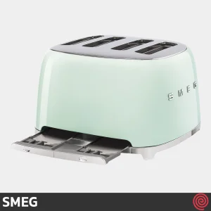 توستر نان 4 اسلایس اسمگ مدل SMEG TSF03PGEU | اسلات کوچک