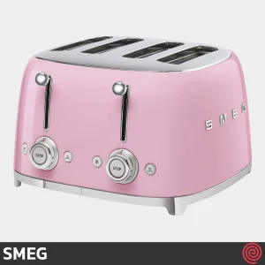 توستر نان 4 اسلایس اسمگ مدل SMEG TSF03PK | اسلات کوچک