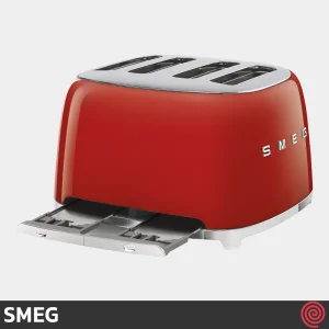 توستر نان 4 اسلایس اسمگ مدل SMEG TSF03RDEU | اسلات کوچک