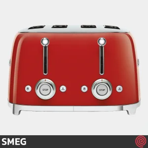 توستر نان 4 اسلایس اسمگ مدل SMEG TSF03RD | اسلات کوچک