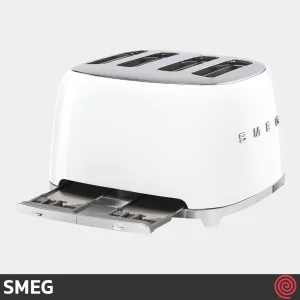 توستر نان 4 اسلایس اسمگ مدل SMEG TSF03WHEU | اسلات کوچک