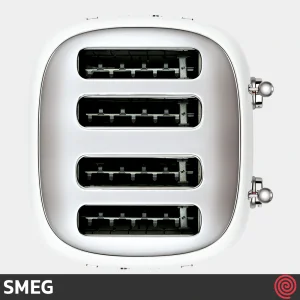 توستر نان 4 اسلایس اسمگ مدل SMEG TSF03WHEU | اسلات کوچک