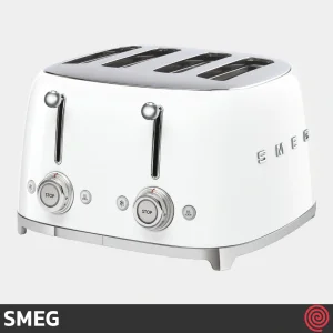 توستر نان 4 اسلایس اسمگ مدل SMEG TSF03WH | اسلات کوچک
