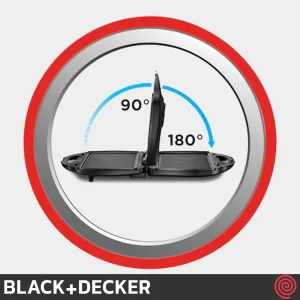 گریل و ساندویچ ساز بلک اند دکر مدل BLACK+DECKER TS4130-B5