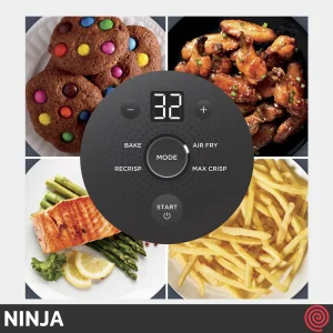 سرخ کن بدون روغن نینجا مدل NINJA CRISPi FN101GY | گنجایش 3.8 لیتر و 1.4 لیتر