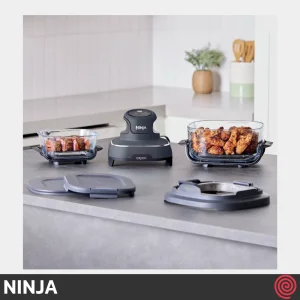 سرخ کن بدون روغن نینجا مدل NINJA CRISPi FN101GY | گنجایش 3.8 لیتر و 1.4 لیتر