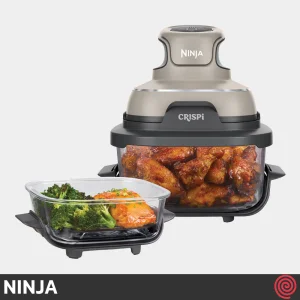 سرخ کن بدون روغن نینجا مدل NINJA CRISPi  FN101ST | گنجایش 3.8 لیتر و 1.4 لیتر