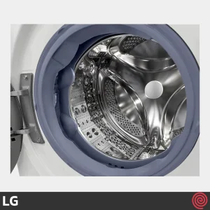 دیگ برجسته ماشین لباسشویی ال جی F4V5RYP0W با سرعت چرخش 1400 دور در دقیقه