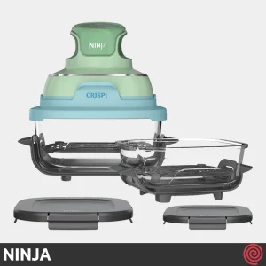 سرخ کن بدون روغن نینجا مدل NINJA CRISPi  FN101GNBL | گنجایش 3.8 لیتر و 1.4 لیتر