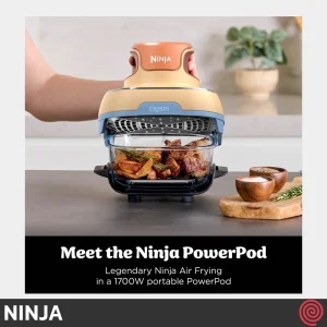 سرخ کن بدون روغن نینجا مدل NINJA CRISPi FN101ORPR | گنجایش 3.8 لیتر و 1.4 لیتر